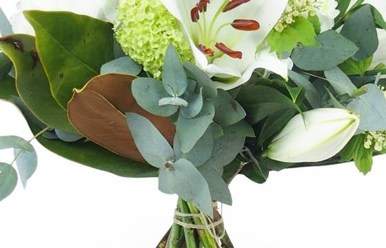 Image zoom Bouquet de fleurs blanches "Bruges" | L'Agitateur Floral