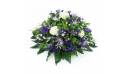 image Fleurs piquées blanches et violettes-bleues "Neptune" | L'Agitateur Floral