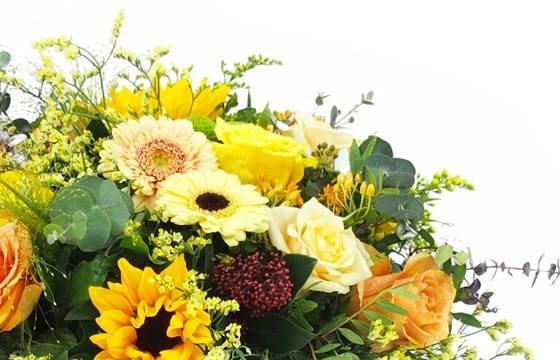 Image Panier de deuil de fleurs piquées "Dionysos" | L'Agitateur Floral