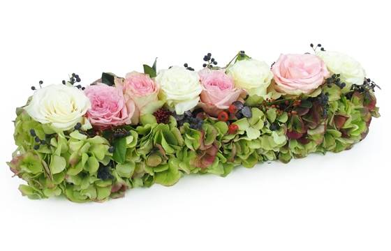 image du Chemin de roses roses & blanches "Cérès" | L'Agitateur Floral
