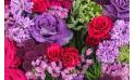 Image Coeur de deuil fuchsia & mauve "Antigone"| L'Agitateur Floral