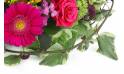 image du Coussin de deuil fuchsias, mauves & orange "Bacchus" |  L'Agitateur Floral