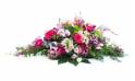 image de la Raquette de deuil dans les camaïeux de roses "Déméter" | L'Agitateur Floral