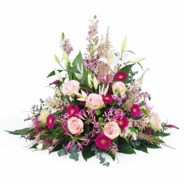 Image de fleur Coussin de fleurs pastels en hauteur Tirynthe