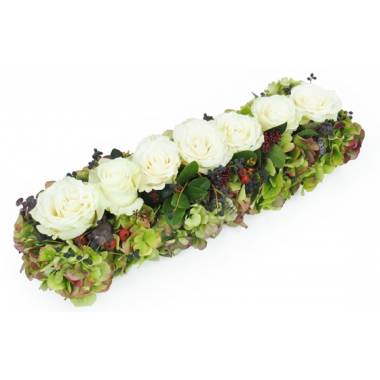 image du Chemin de roses blanches "Eschyle" | L'Agitateur Floral