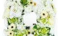 Zoom image carré de deuil en fleurs piquées "Antistène" | L'Agitateur Floral