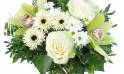 Zoom image principale : Bouquet rond blanc & vert "Munich"| L'Agitateur Floral