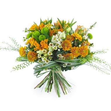 Image principale : Bouquet de fleurs orangé "Turin"| L'Agitateur Floral