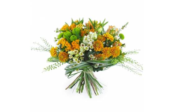 Image principale : Bouquet de fleurs orangé "Turin"| L'Agitateur Floral