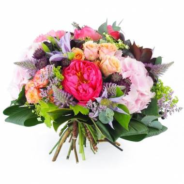 Image principale : Grand bouquet camaïeu rose "Bologne"| L'Agitateur Floral