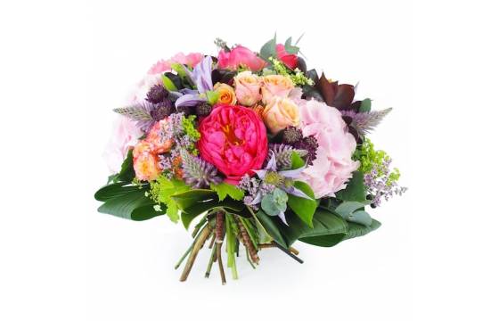 bouquet pivoines Saint-Valentin