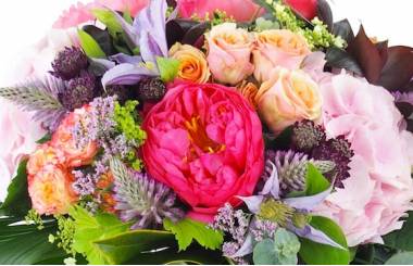 Zoom image principale : Grand bouquet camaïeu rose "Bologne"| L'Agitateur Floral
