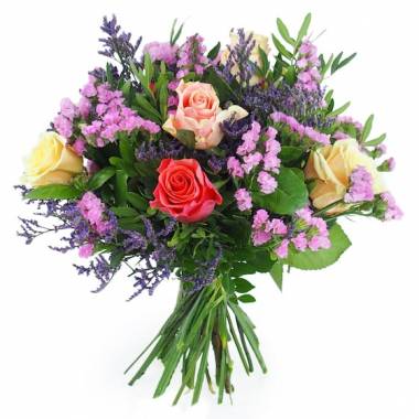 Image de fleur Bouquet champêtre rose & mauve Varna