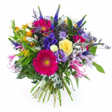 Image principale : Bouquet champêtre coloré "Tarragone"| L'Agitateur Floral