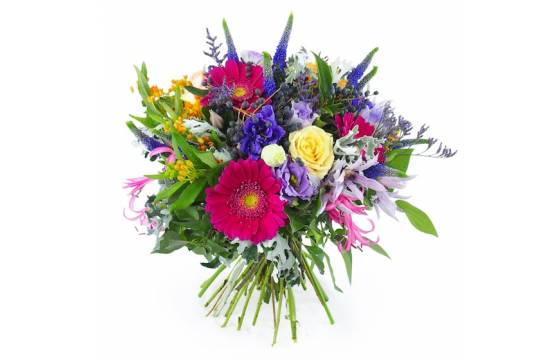 Image principale : Bouquet champêtre coloré "Tarragone"| L'Agitateur Floral