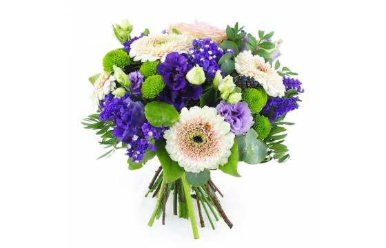 Image principale : Bouquet de fleurs rose & violet "Nantes"| L'Agitateur Floral