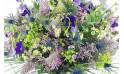 Zoom image principale : Bouquet champêtre mauve & bleu "Vigo"| L'Agitateur Floral