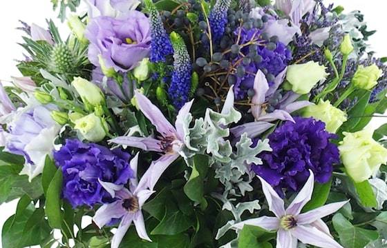 Zoom image principale : Bouquet champêtre violet & bleu "Agde"| L'Agitateur Floral