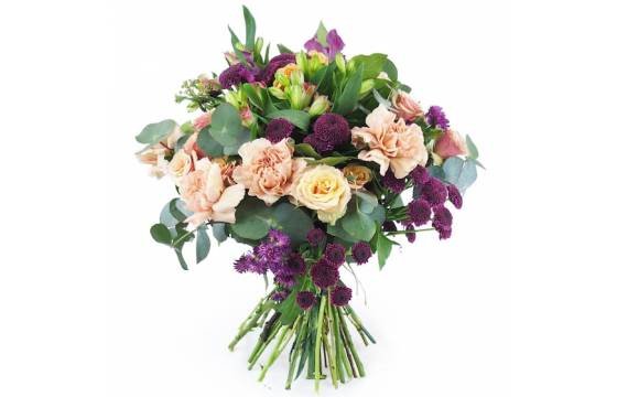 Image principale : Bouquet rose & violet "Saint-Emilion"| L'Agitateur Floral