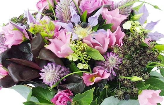 Zoom image principale :Bouquet de fleur mauve & rose "Lille"| L'Agitateur Floral