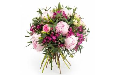 Image principale : Bouquet de pivoines & roses "Douce Pivoine"| L'Agitateur Floral