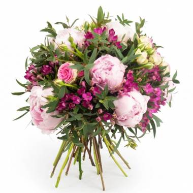 Image principale : Bouquet de pivoines & roses "Douce Pivoine"| L'Agitateur Floral