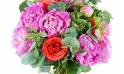 Image principale zoom du bouquet de rose & pivoine "Orange Pivoines" | L'Agitateur Floral
