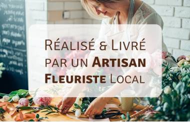 Réalisé et livré par un artisan fleuriste local.