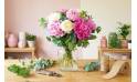 Mise en situation du bouquet de pivoines "Velours de Pivoines" | L'Agitateur Floral