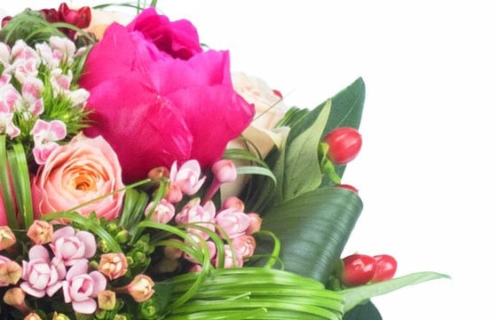 L'Agitateur Floral | vue sur le centre du bouquet de fleurs