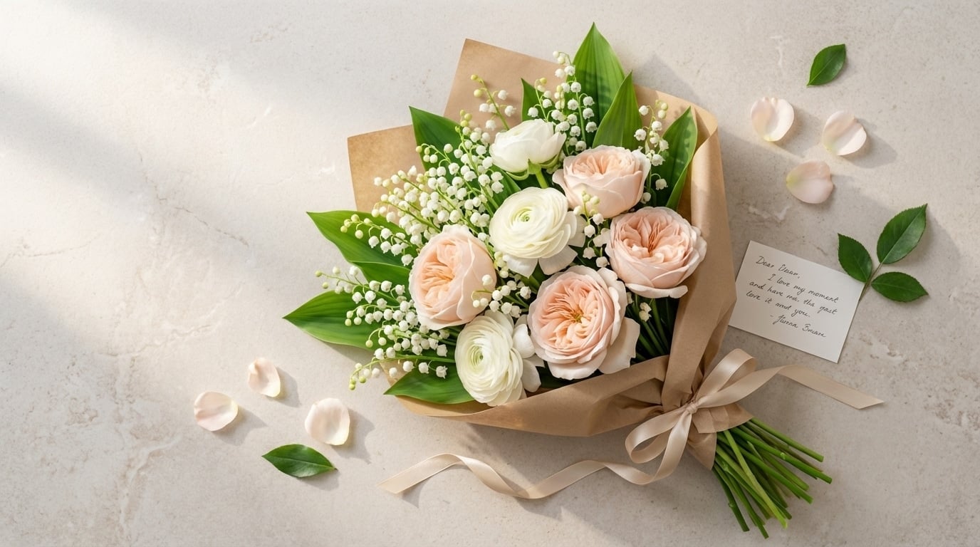 Bouquet muguet composition florale offrir cadeau