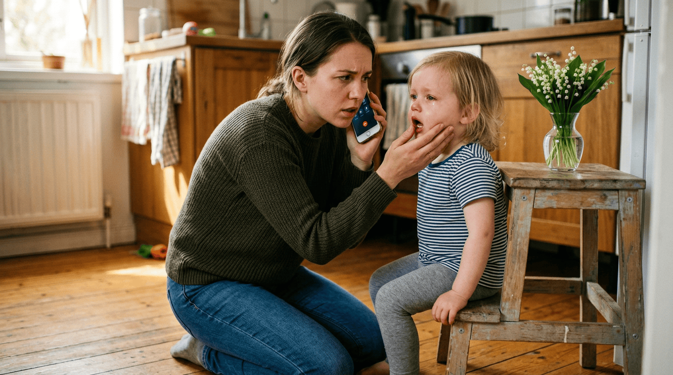 Symptômes intoxication muguet enfant urgence médicale