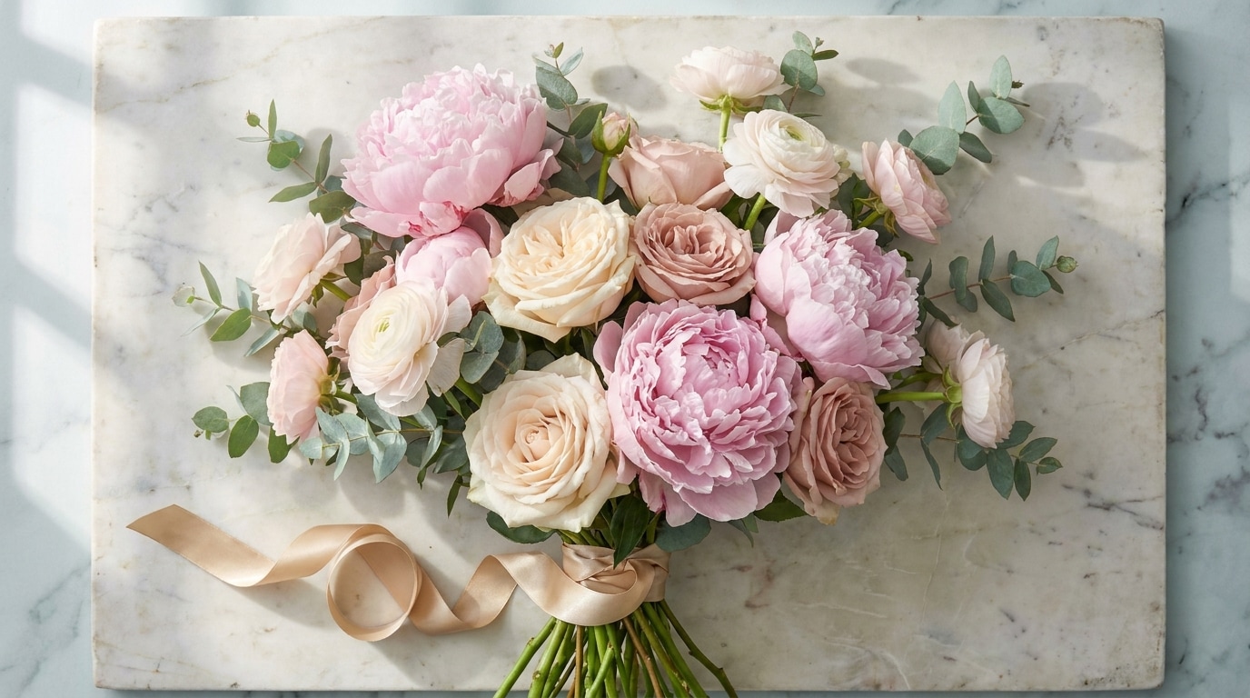 Pivoine rose fête mères bouquet printemps français