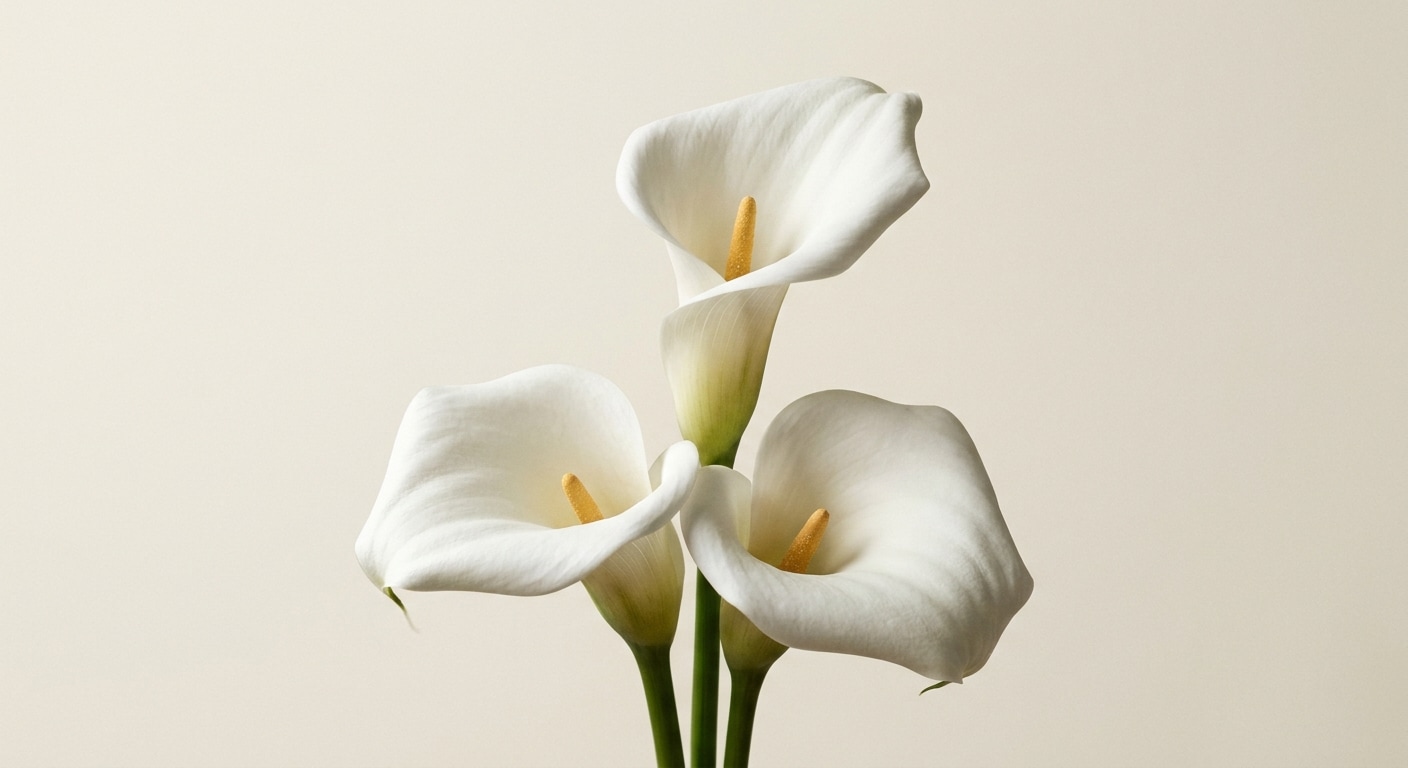 Arum blanc élégant fleur naissance juin composition florale