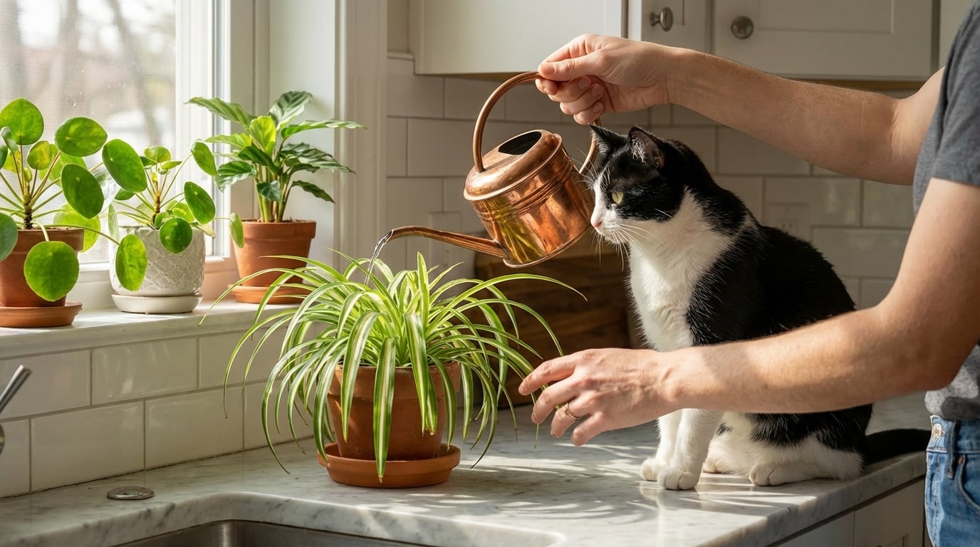 entretien arrosage plantes chat appartement conseils jardinage