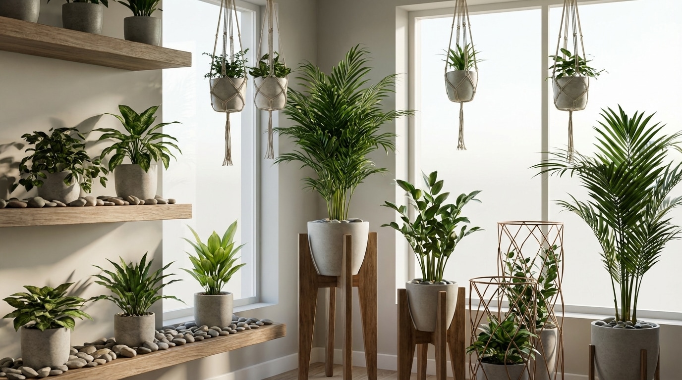 Barrières physiques galets protection pots plantes