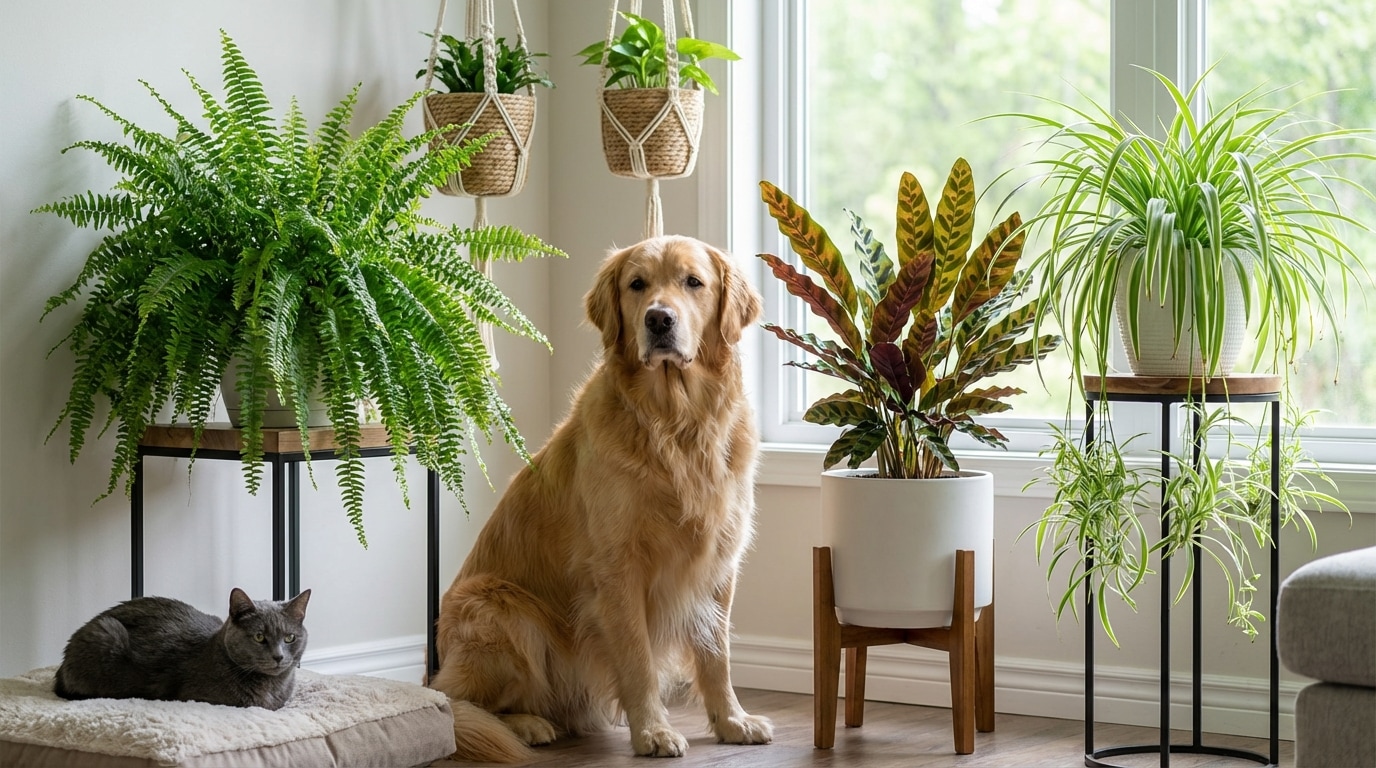 Plantes non toxiques chat chien sécuritaires