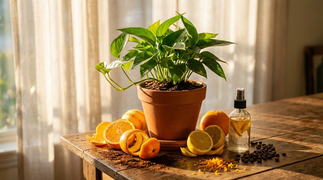 Répulsifs naturels citron marc café plantes