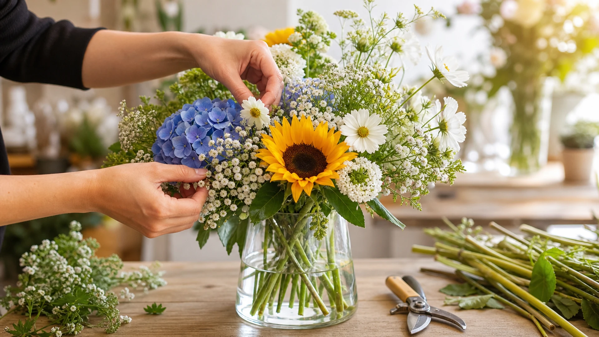 Composer et faire durer ton bouquet d'été