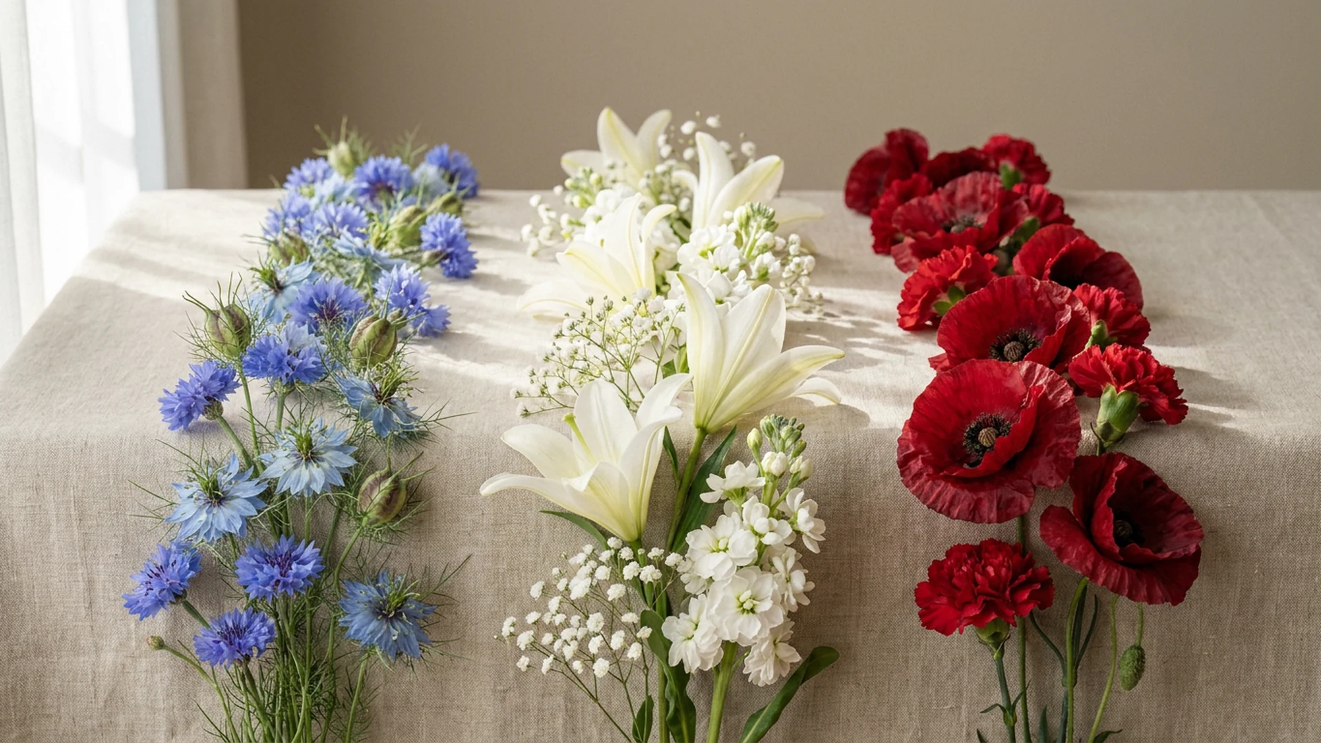 Symbolique couleurs bleu blanc rouge fête nationale