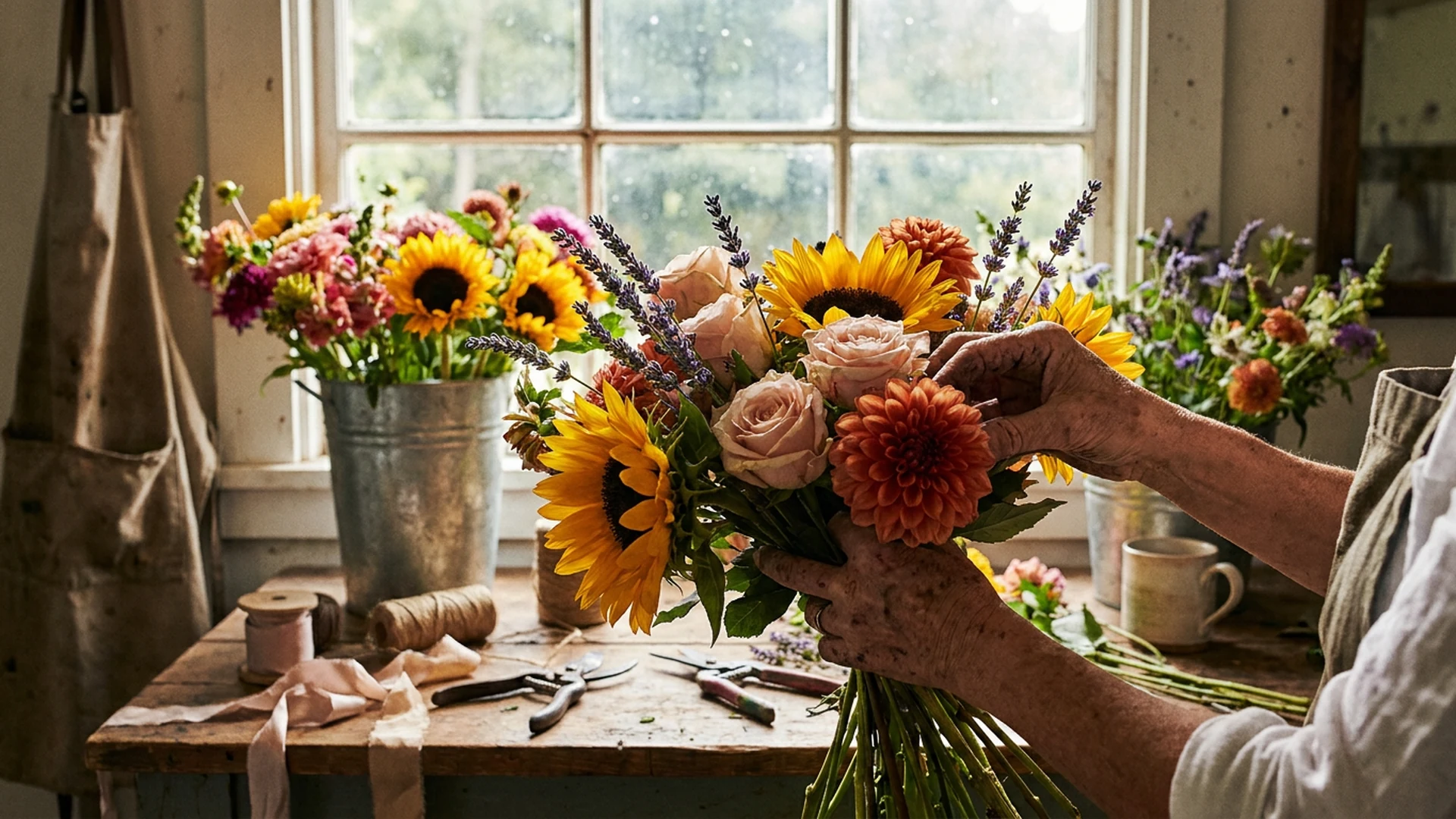 Artisan fleuriste Agitateur Floral fleurs juillet