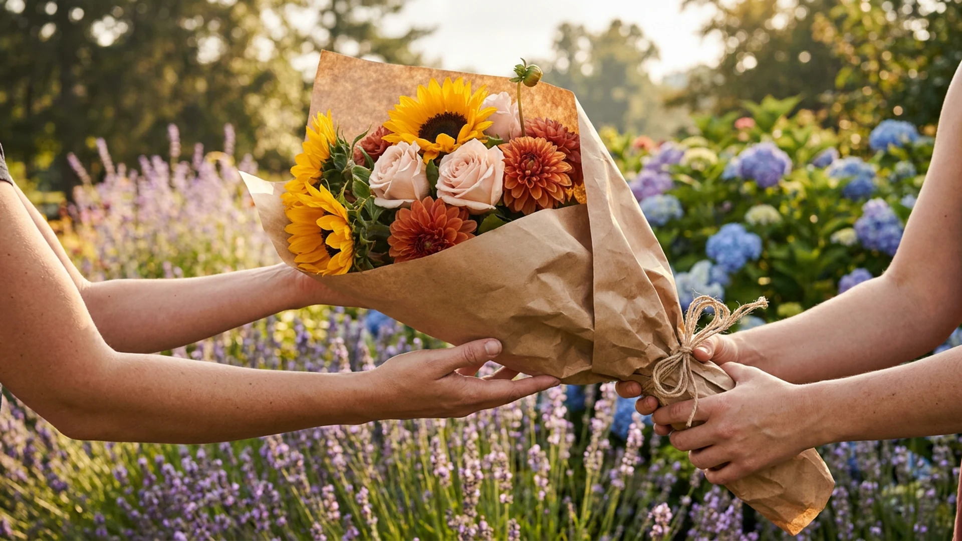 Choisir fleurs juillet bouquet jardin cadeau