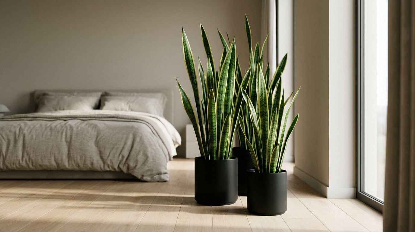 Sansevieria plante chambre oxygène nuit sommeil