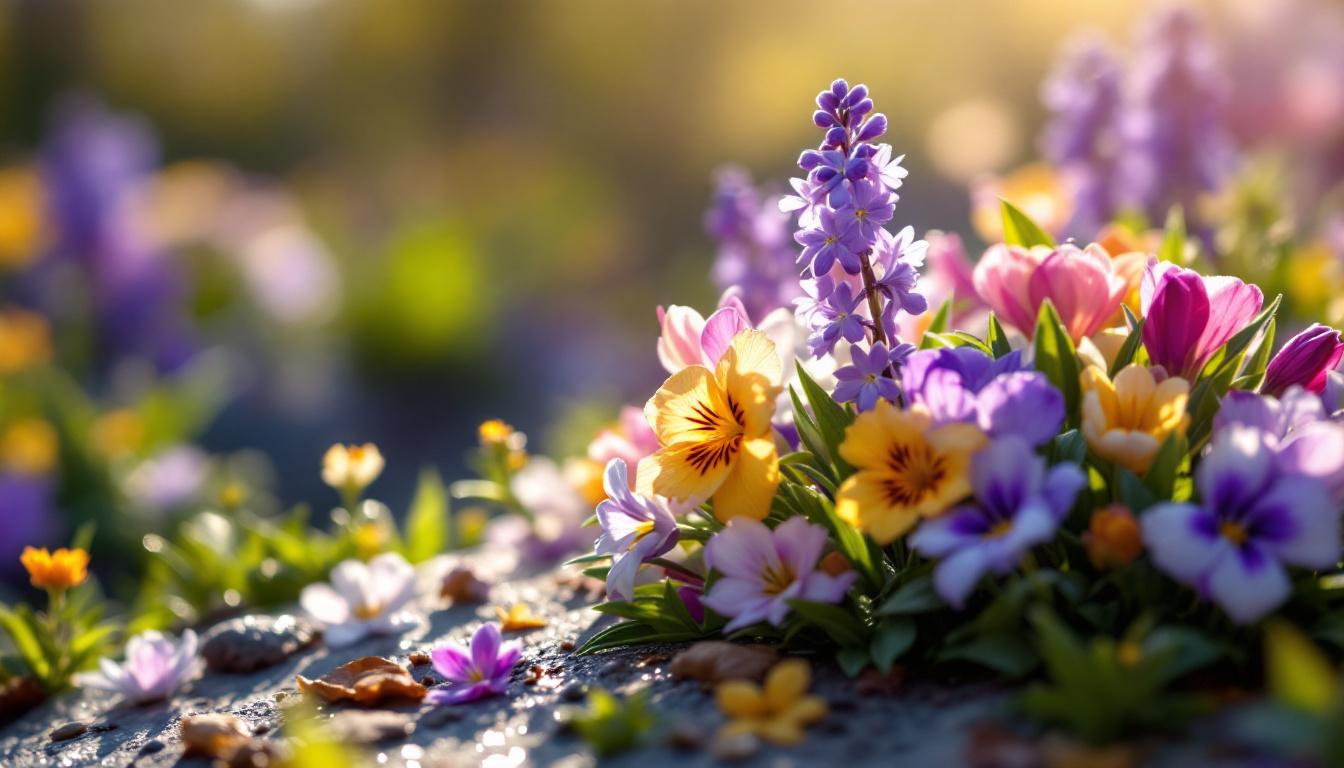 exemples de fleurs de printemps pour fleurir une tombe