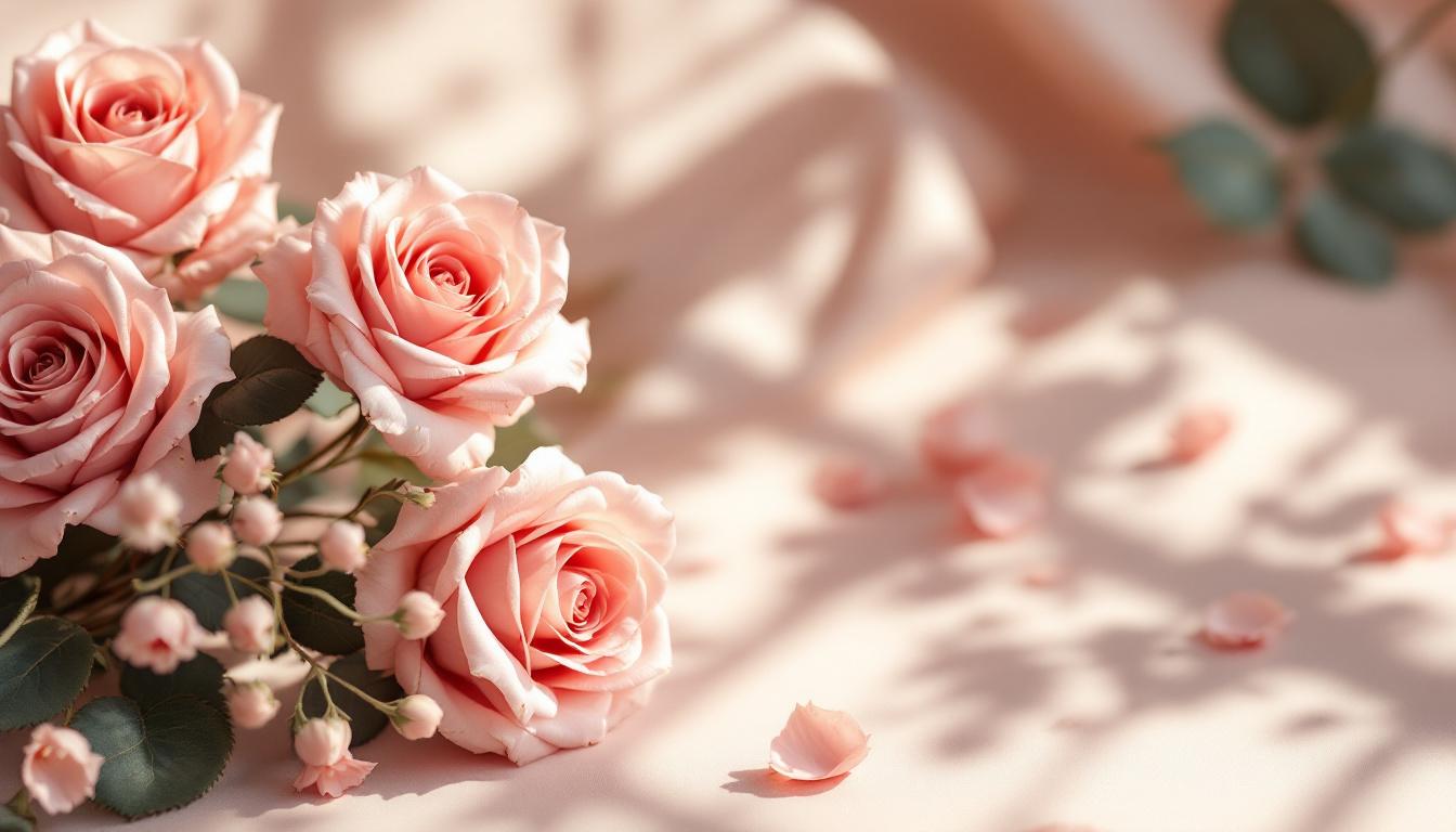 Roses éternelles élégamment préservées dans des arrangements artisanaux symbolisant un amour éternel avec une lumière douce et une atmosphère luxueuse