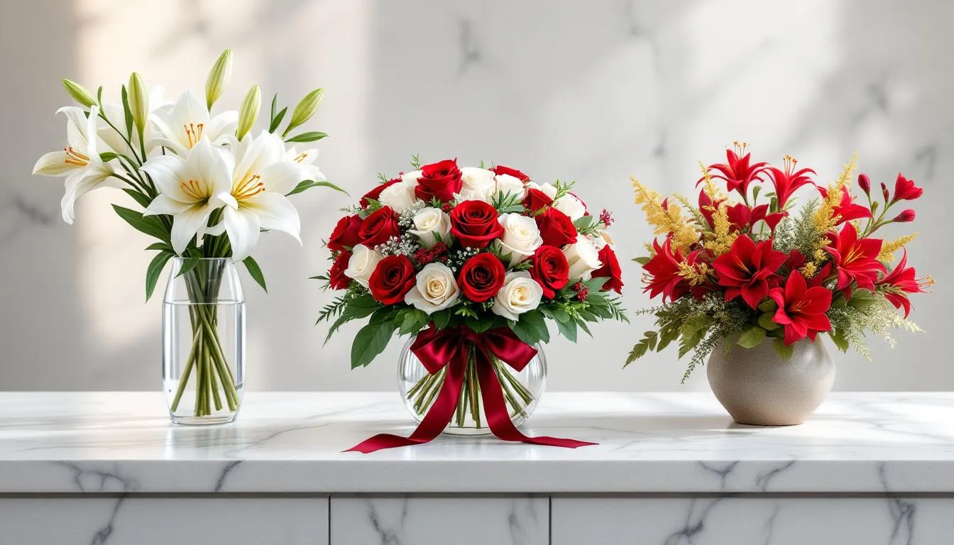 Compositions florales bouquets premier janvier créations