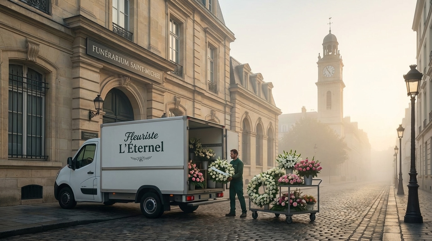 Livraison fleurs funérarium horaires délai recommandé