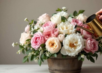 Comment arroser une composition florale pour la garder éclatante plus longtemps 